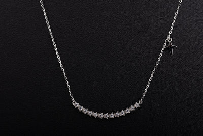 Silver Curved Pendant With Chain 92.5 silver