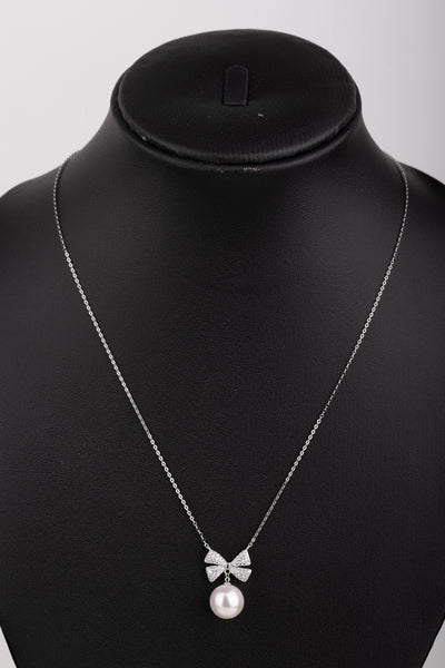 Silver Pearl Pendant with chain(92.5)