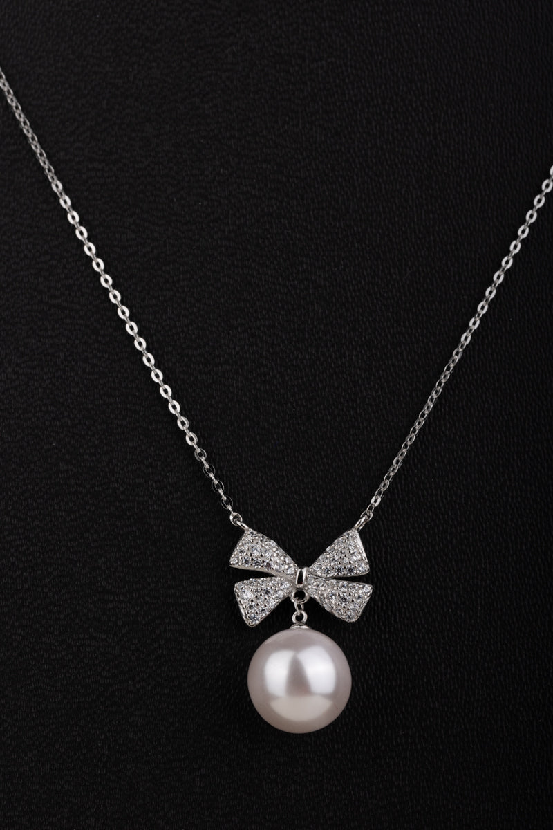 Silver Pearl Pendant with chain(92.5)