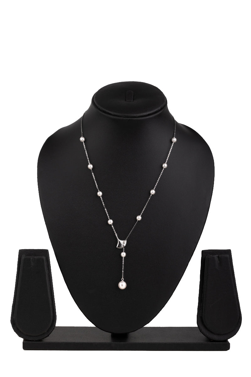 Silver Pearl Necklace(92.5)