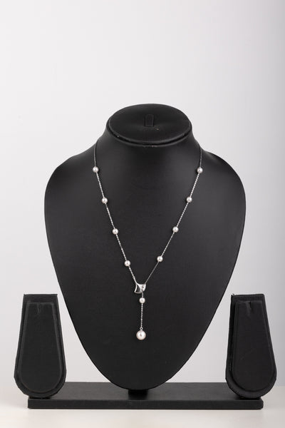 Silver Pearl Necklace(92.5)