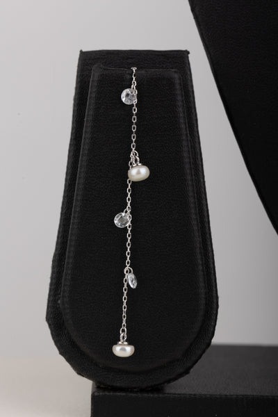 Silver Pearl Necklace(92.5) - 2