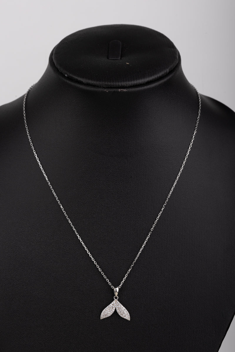 Silver fishtail Chain with Pendant 92.5 silver