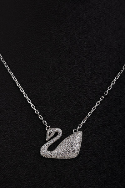 Silver Swan Necklace(92.5)