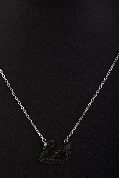 Silver Swan Necklace(92.5) - 2