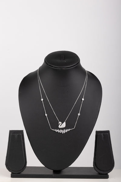 Silver Swan Necklace(92.5) - 3