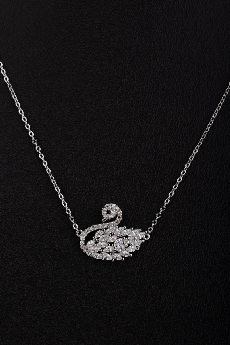 Silver Swan Necklace(92.5) - 4