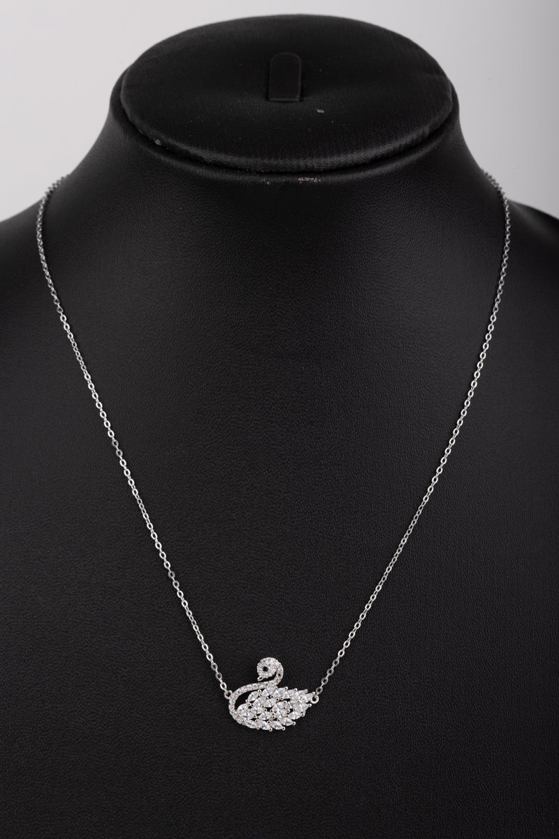 Silver Swan Necklace(92.5) - 4