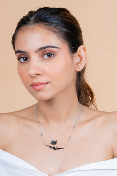 Silver Swan Necklace(92.5) - 5