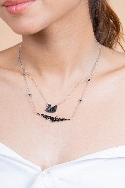 Silver Swan Necklace(92.5) - 5