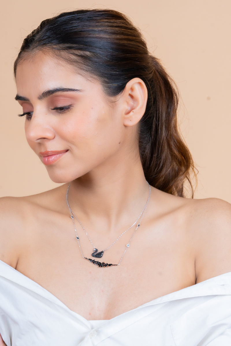 Silver Swan Necklace(92.5) - 5