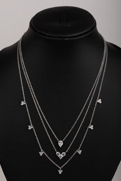 Silver Triple Layered Necklace(92.5)