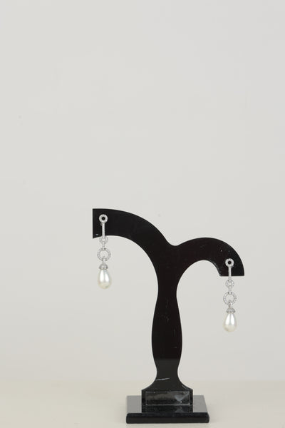 Silver Pearl Earrings(92.5)-2