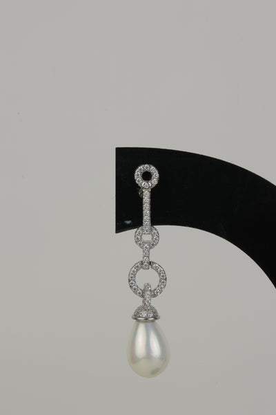 Silver Pearl Earrings(92.5)-2